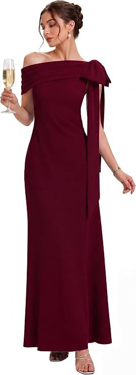 Ever-Pretty Women's Maxi Formal Wedding Guest Dress Stretchy Evening Gow